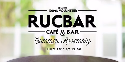 RUCbar General Assembly