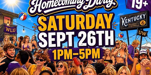 HOMECOMING DARTY 19+