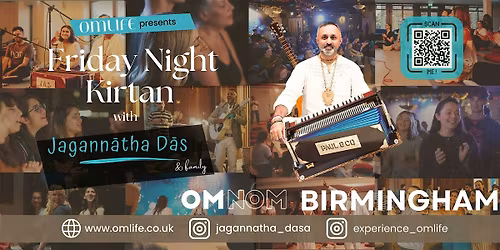 OmLife Birmingham Presents: Friday Night Kirtan with Jagann\u0101tha D\u0101s