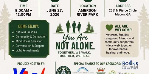 VAS Annual PTSD AWARENESS NATURE WALK