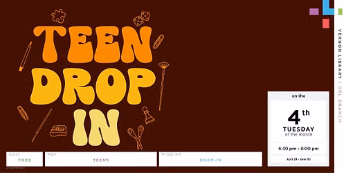 Teen Drop-in at the Vernon Library