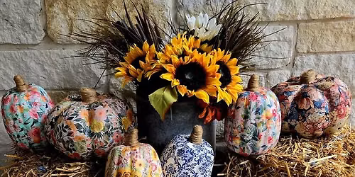 September Ladies Night: Decoupage Pumpkins
