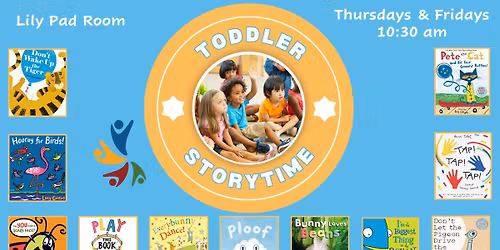 December Toddler Storytimes on Thursdays and Fridays