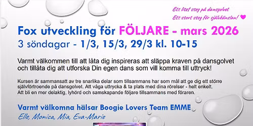 Fox utveckling f\u00f6r f\u00f6ljare - kurs i 3 delar