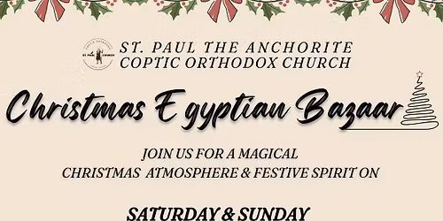 Christmas Egyptian Bazaar