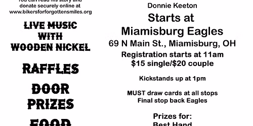 28th Annual Bikers for Forgotten Smiles Poker Run