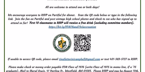 St. Mary\u2019s High School 50th Class Reunions
