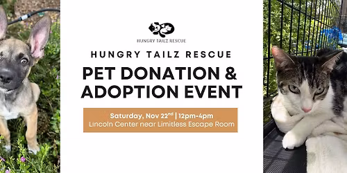 Pet Donation & Adoption Event at Lincoln Center