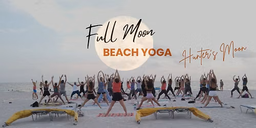 Full Moon Beach Yoga Candlelit Flow 🌕 Hunters Moon