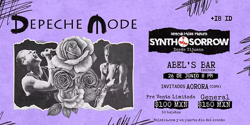 Synth & Sorrow Depeche Mode Experience en Abel's Bar Ensenada