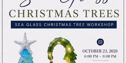 Sea Glass Christmas Trees