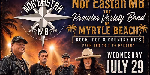 Nor\u2019Eastah MB Variety Band live at Ocean Annie\u2019s Beach Bar!