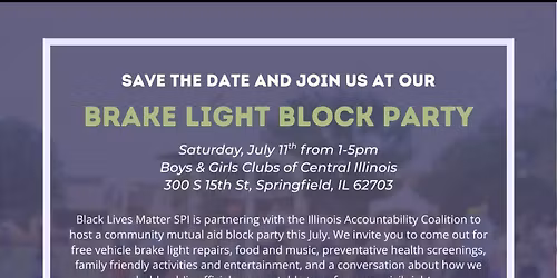 10yr Anniversary Brake Light Block Party Celebration 