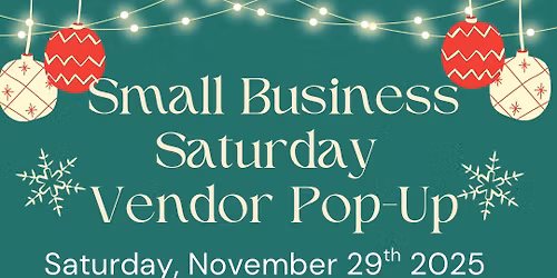 Small Business Saturday Vendor Pop-Up at 4GoodVibes