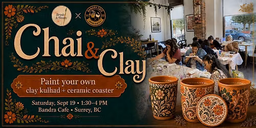 Chai & Clay: Paint a Traditional Kulhad (Clay Chai Cup) & Coaster