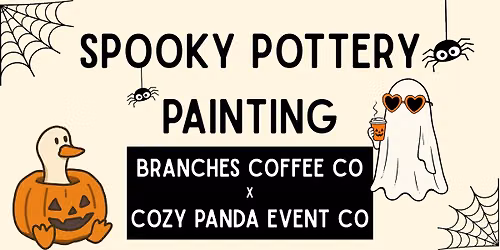 Spooky Pottery Painting with Cozy Panda