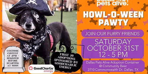 Howl-O-Ween Pawty w\/ Dallas Pets Alive