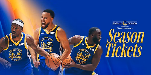 2026-2027 Golden State Warriors Season Tickets (Includes Tickets To All Regular Season Home Games)