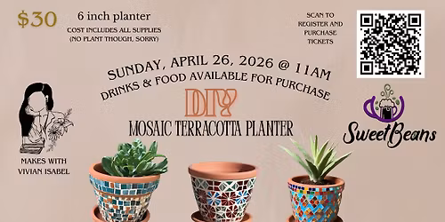 DIY Mosaic Terracotta Planter at Sweet Beans