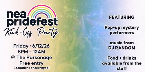 NEA PRIDEfest Kick-Off Party