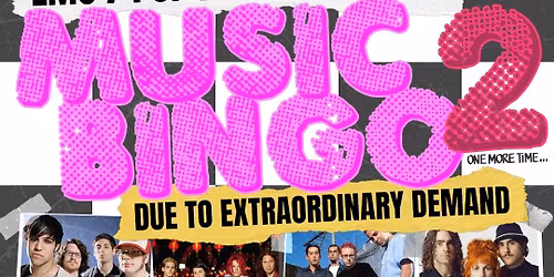 Pop Punk & Emo Music Bingo 2 : One More Time...
