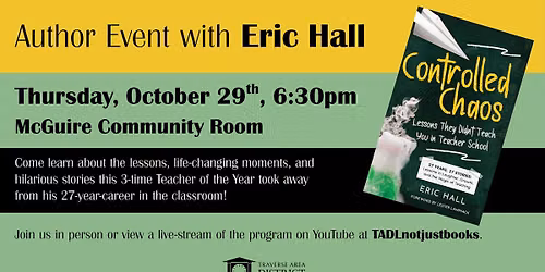 Controlled Chaos: an author event with Eric Hall