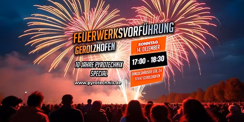 \ud83c\udf89 10 Jahre Pyrotechnix \u2013 Jubil\u00e4ums-Feuerwerksshow 2025 \ud83c\udf89