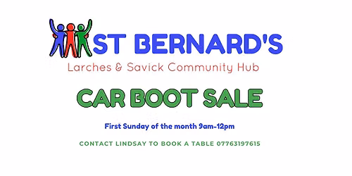 Carboot Sale 9am-12pm 