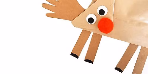 Create a Paper Bag Reindeer & Our Creation Station!