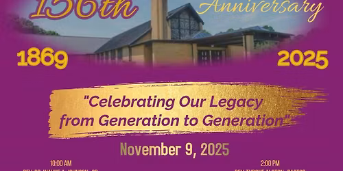 156th Church Anniversary