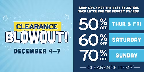 Clearance Blowout