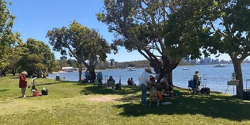 Thursday paint out, the Esplanade, Fremantle