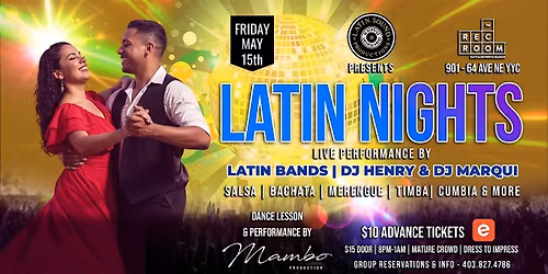 LATIN NIGHTS @ THE REC ROOM