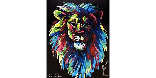 Majestic Lion's Proud Stare - Paint and Sip in Denver | Classpop!\u2122