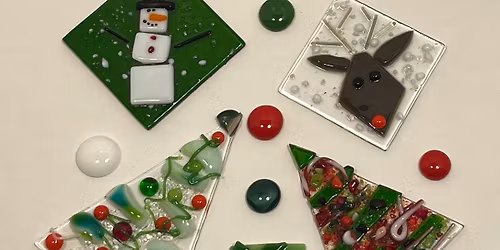 Festive Fused Glass Ornaments #1