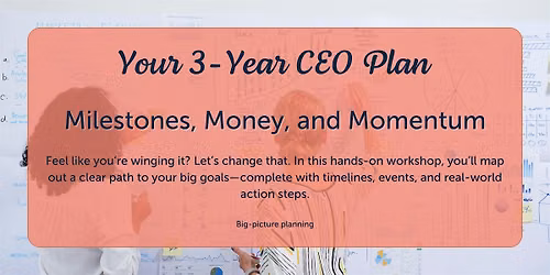 Your 3-Year CEO Plan: Milestones, Money, and Momentum