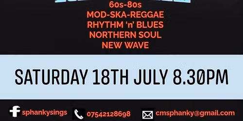 Sphanky's Mod Revival : The Globe : Wilncote : B77 5BA