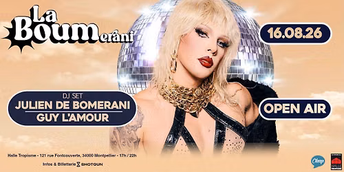 DIM 16\/08 - LA BOUM x HALLE TROPISME - OPEN AIR - LA DERNIERE !