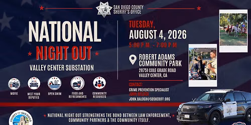 National Night Out - Valley Center Substation