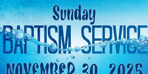 Baptism Sunday 