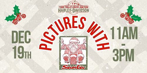 Pictures with Santa at Harley