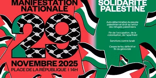 Manifestation nationale de soutien \u00e0 la Palestine 