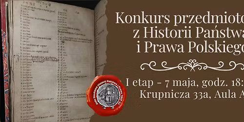 Konkurs przedmiotowy z Historii Pa\u0144stwa i Prawa Polskiego