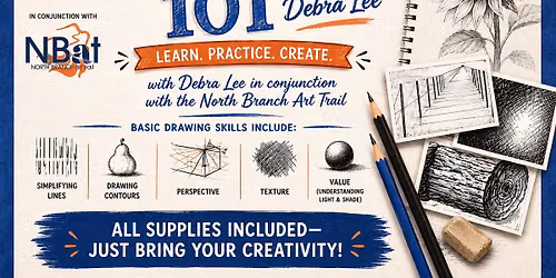 Drawing 101 with Debra Lee: Think You Can't Draw? Guess Again! Learn how to draw workshop