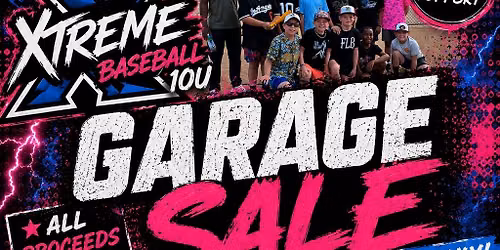 Xtreme Baseball 10u TEAM GARAGE SALE!