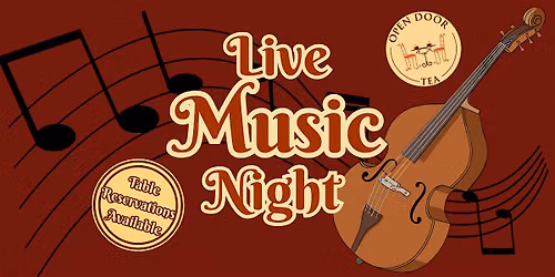 Live music night at Open Door Tea
