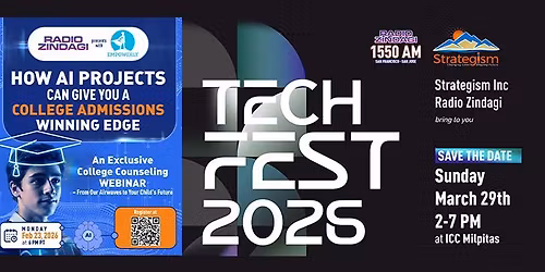 Tech Fest 2026! Uniting innovators, leaders & talent for tech talks, hiring, networking & li