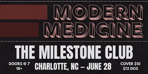 BEAU ANDERSON w\/ MODERN MEDICINE, REVERI3 & 6 STORY PYRAMID at The Milestone on Sunday 6\/28\/2026
