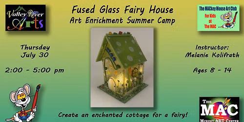 Fused Glass Fairy House