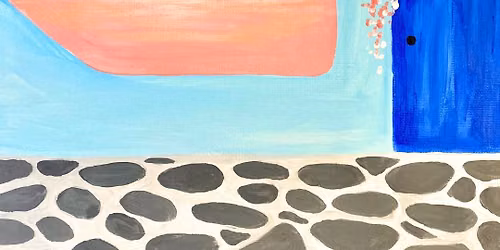 Sip & Paint at Palomo Lounge, Bradley Stoke, Bristol - "Santorini Sunset"
